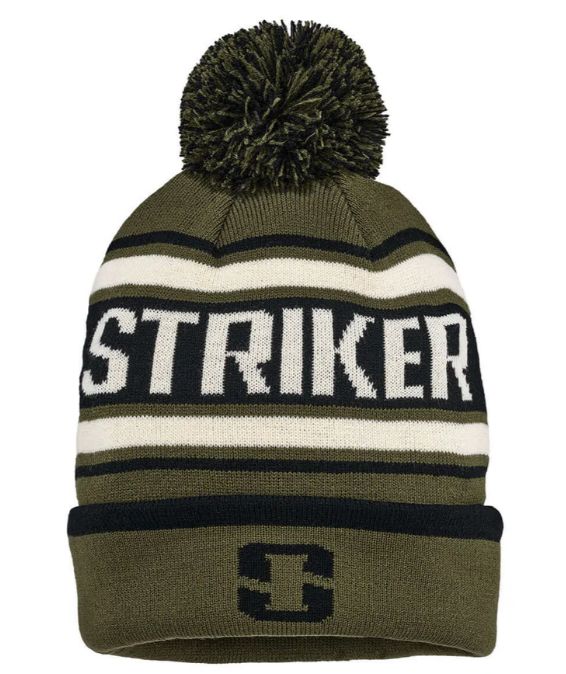 Striker Retro Pom Hat Dark Olive