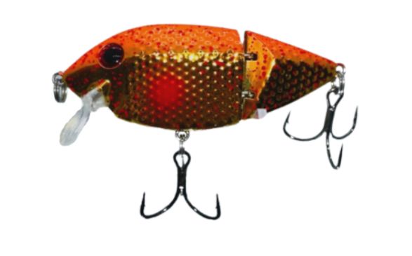 Gator Tackle Jointed Slim Fin Orange Splatter