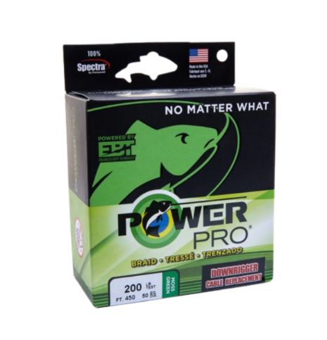 PowerPro Downrigger Moss Green 300' 200#
