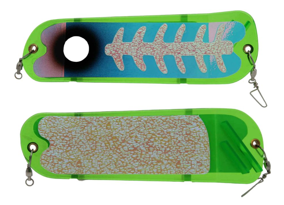 Screamin' Drags 8" Flasher Green White Walker