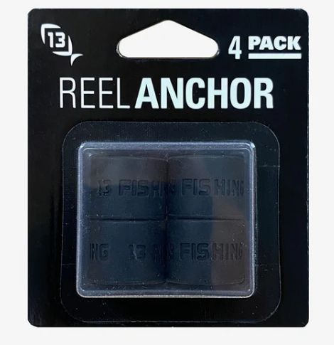 13 Fishing Reel Anchor Wraps 4pk Black