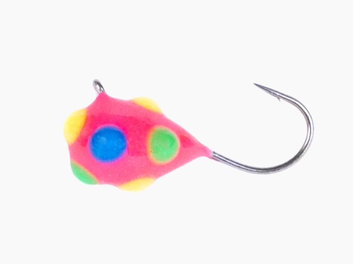 Clam Confetti Drop #12 Pink Multi-Color Glow Dot