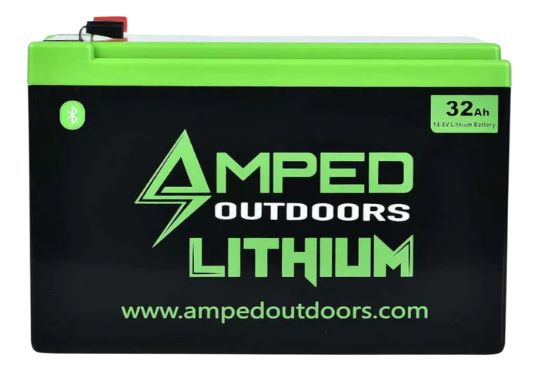 Amped Outdoors Lithium Battery 14.8V 32 Amp