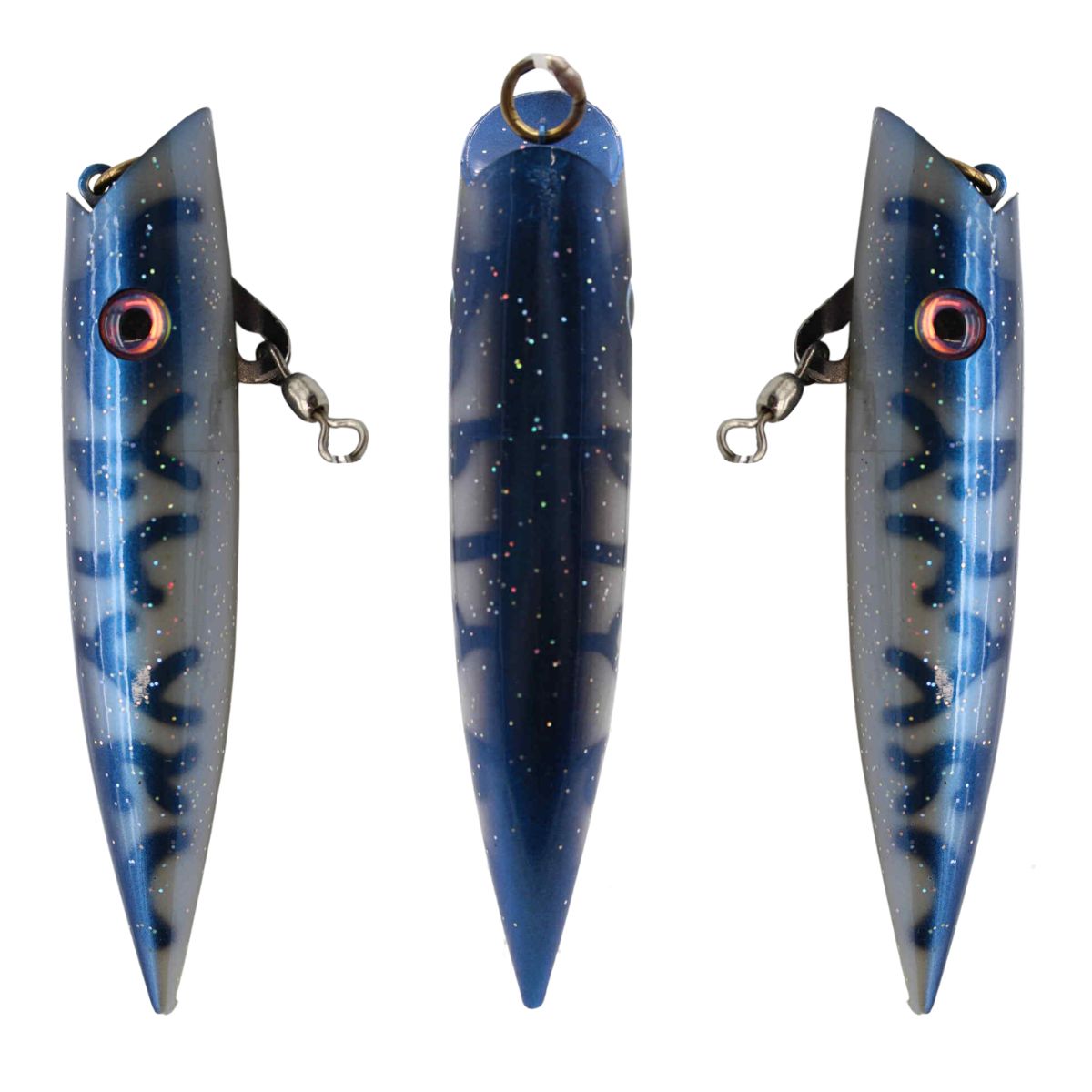 Silver Horde Ace Hi Plug 5" UV Blue Thunder Glow