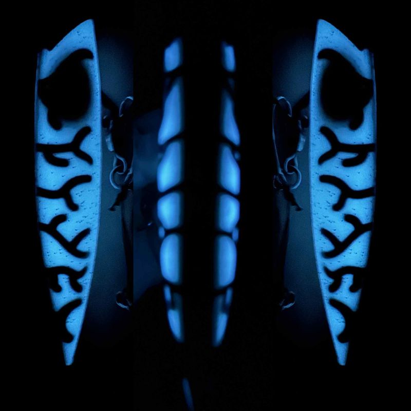 Silver Horde Ace Hi Plug 5" UV Blue Thunder Glow