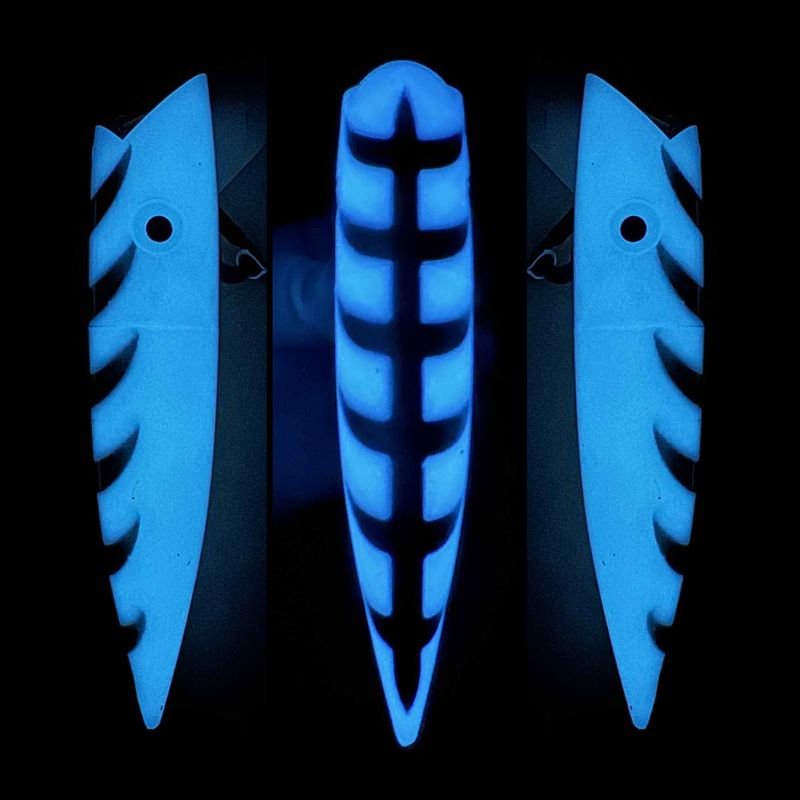 Silver Horde Ace Hi Plug 5" UV Ex-Blue Glow Black Ladder