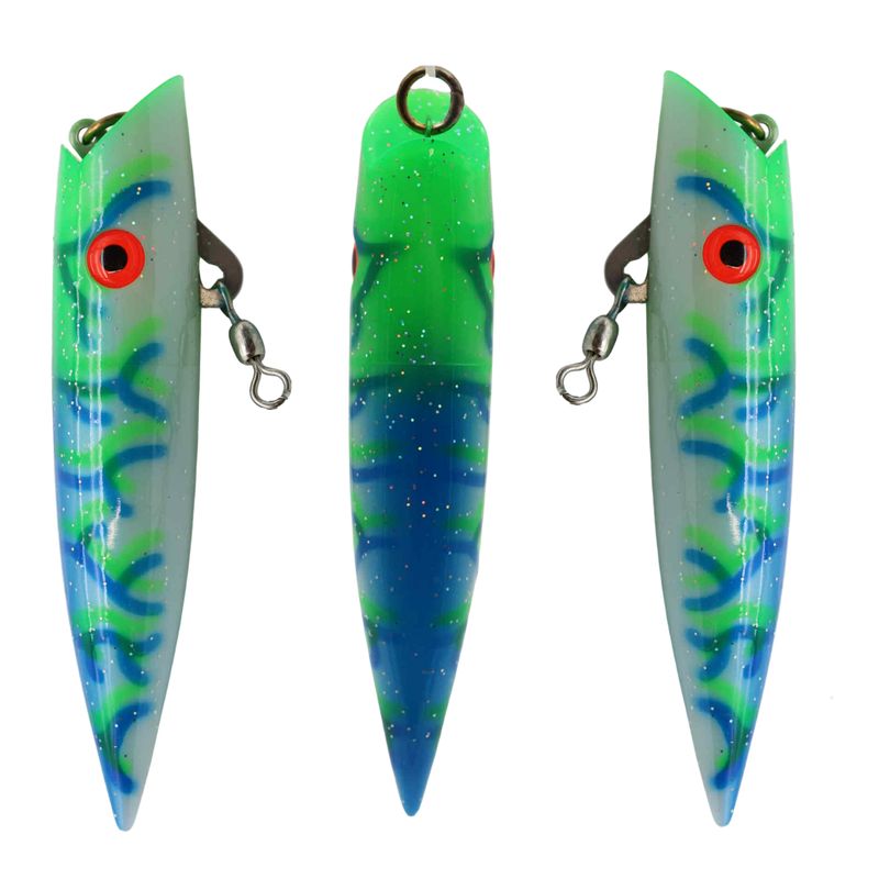 Silver Horde Ace Hi Plug 5" Glow Blue Seahawk