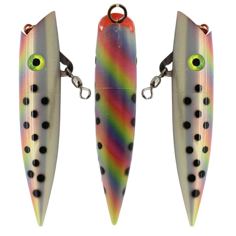 Silver Horde Ace Hi Plug 5" Stripe Mother of Pearl/Black Dots