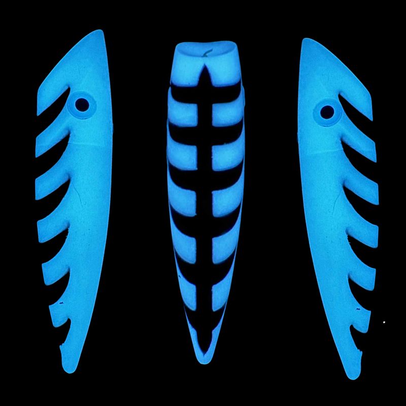 Silver Horde Plug 5" UV Ex-Blue Glow Black Ladder