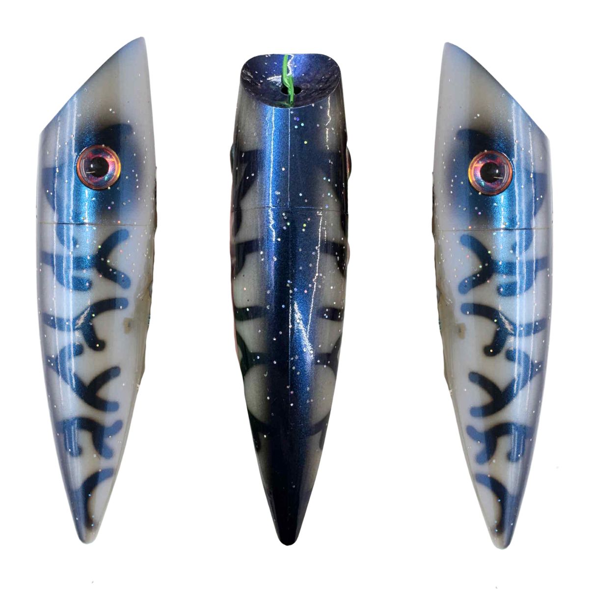 Silver Horde Plug 5" UV Blue Thunder Glow