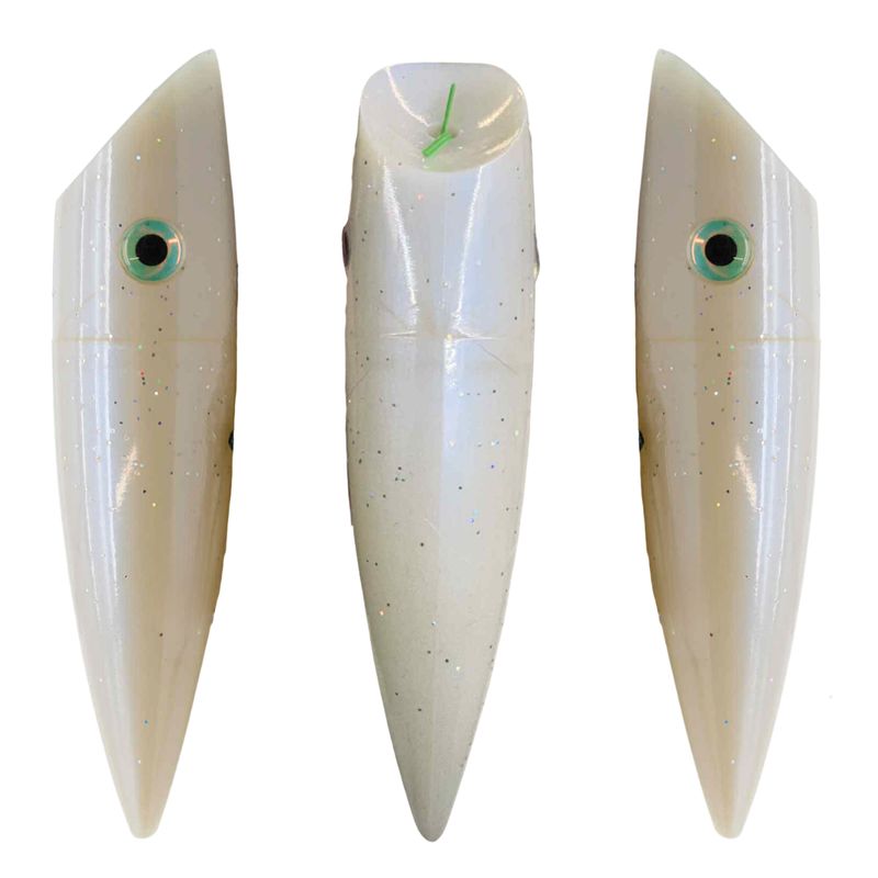 Silver Horde Plug 4" UV Ex-Blue Glow