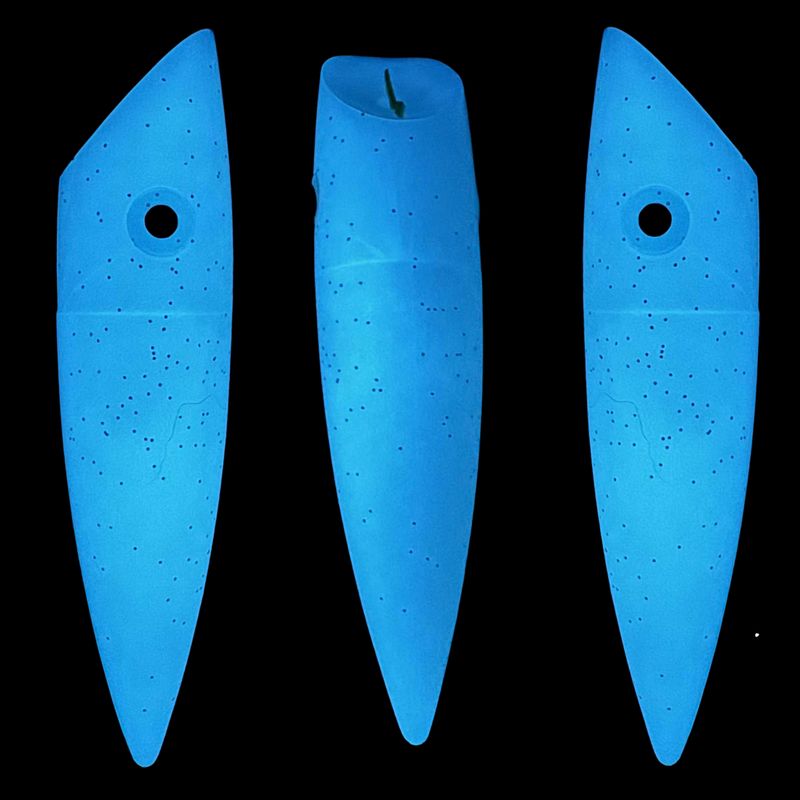Silver Horde Plug 4" UV Ex-Blue Glow