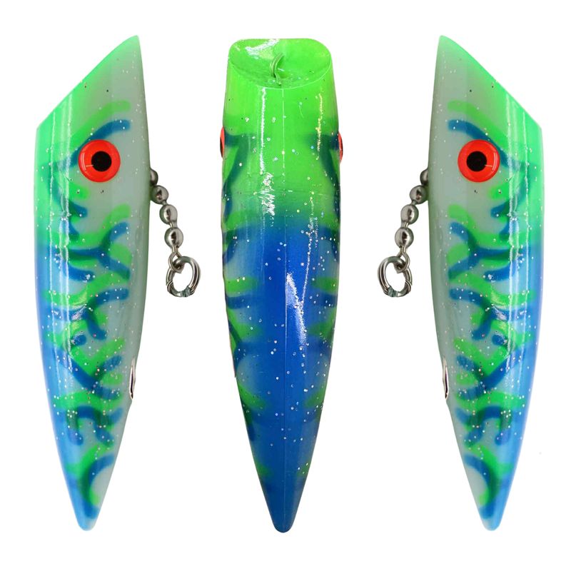 Silver Horde Plug 4" Glow Blue Seahawk