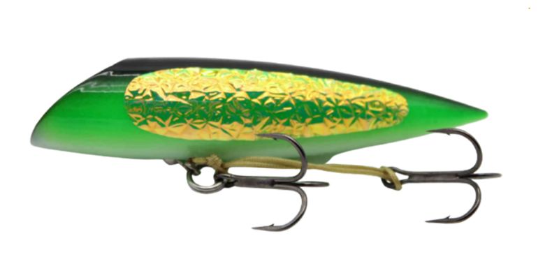 Northeast Troller Plug 4.25" Confused Carlson Green