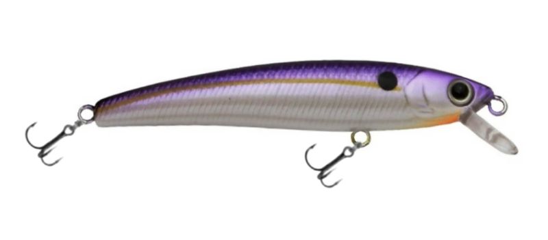 Challenger Micro Minnow Purple Chartreuse White Belly