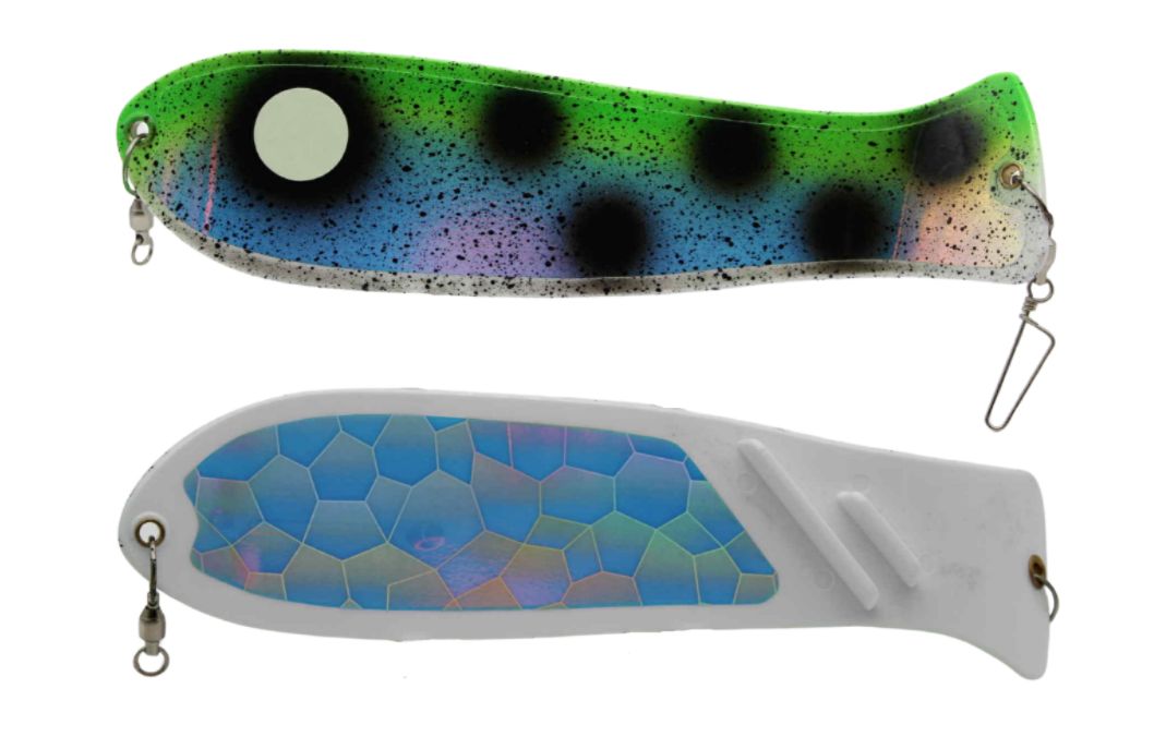 Screamin' Drags 10" Dual Fin Fish Blade Green Goby