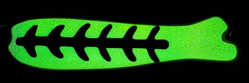 Screamin' Drags 10" Dual Fin Fish Blade White Megatron