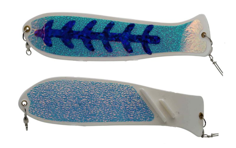 Screamin' Drags 10" Dual Fin Fish Blade White Megatron