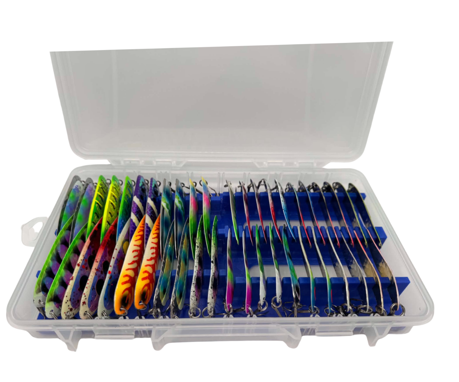 indoor tackle box Plano Three Tray Size:5 1/2in - 1 7/8oz TRAVEL and top Trout Best Multiplier Reel
