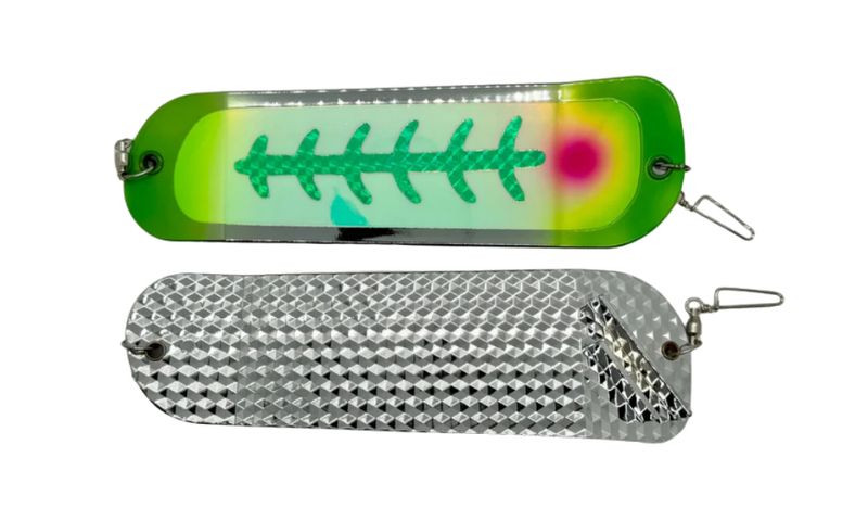 Gator Tackle Salmon Hammer Flasher 8" Green Jeans
