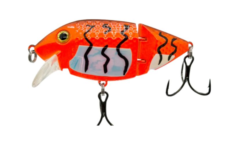 Gator Tackle Jointed Slim Fin Orange Tiger UV