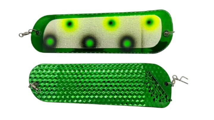 Gator Tackle Salmon Hammer Flasher 8" Green CZ 2 Face