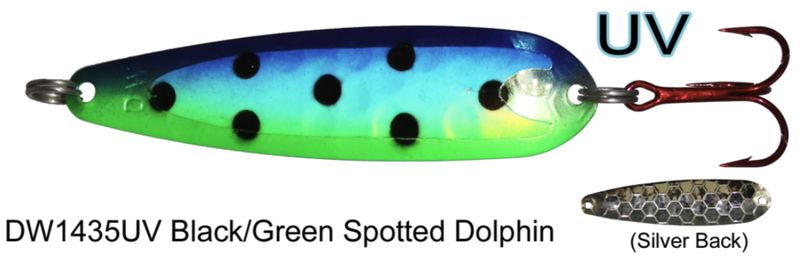 Dreamweaver Standard Blue/Green Spotted Dolphin UV