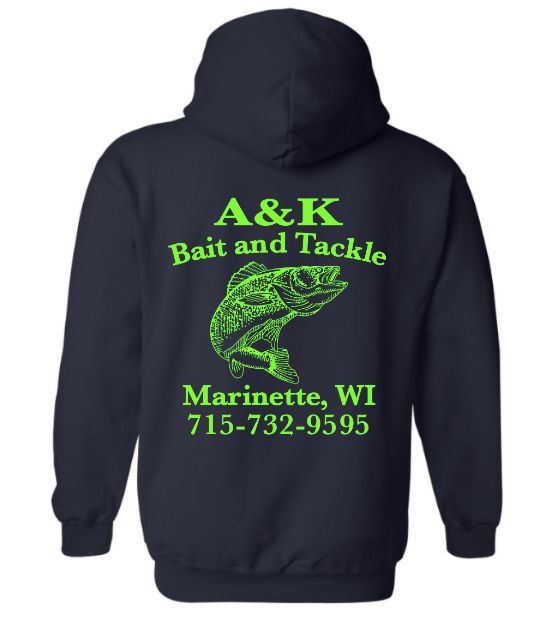 Navy A&amp;K Hooded Sweatshirt