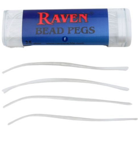 Raven Bead Pegs Clear White