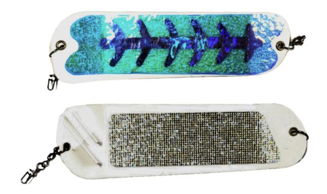 Salmon Candy Flasher 11" White Megatron UV