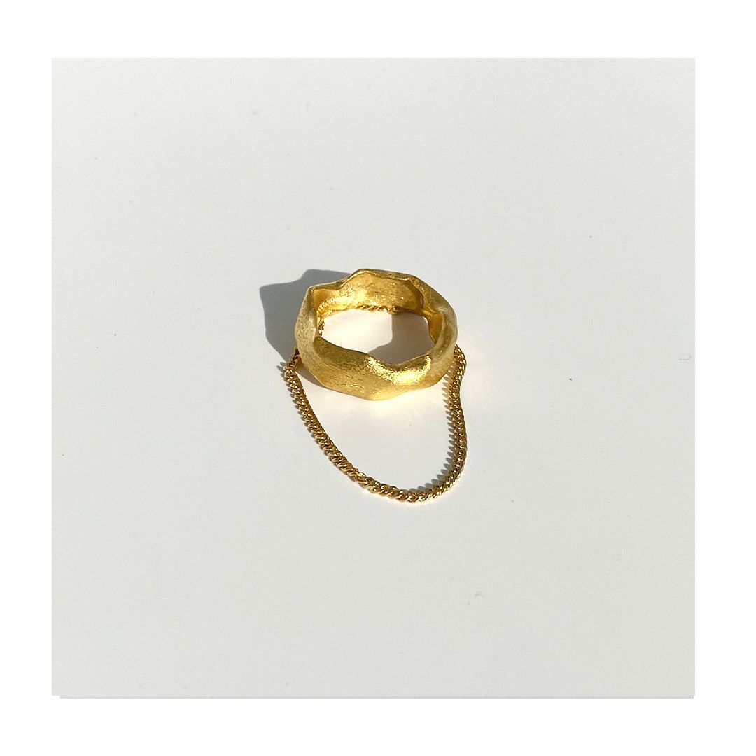 THE SILK MEDIUM RING - CHAIN