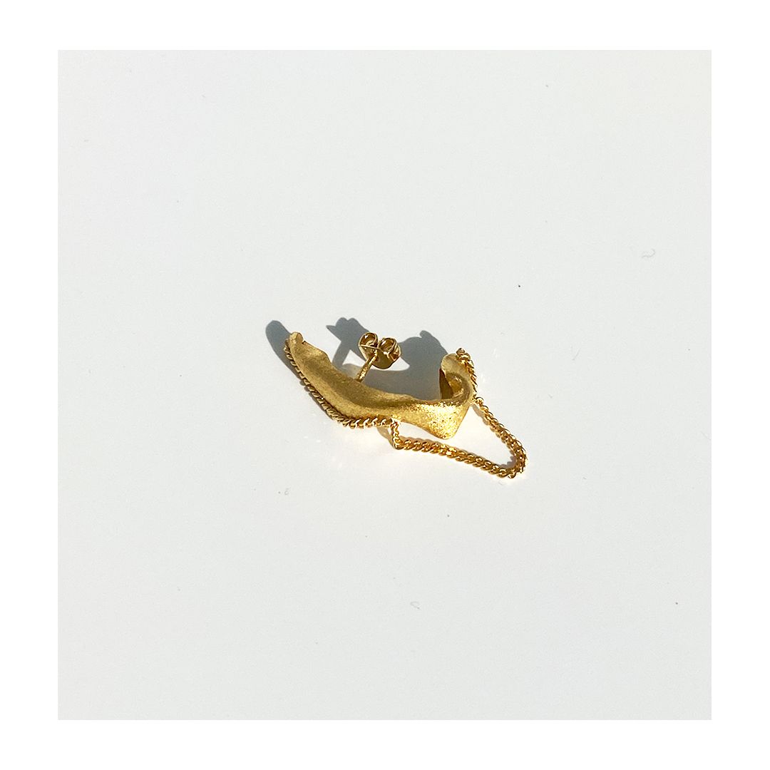 THE SILK FINE EARRING - CHAIN