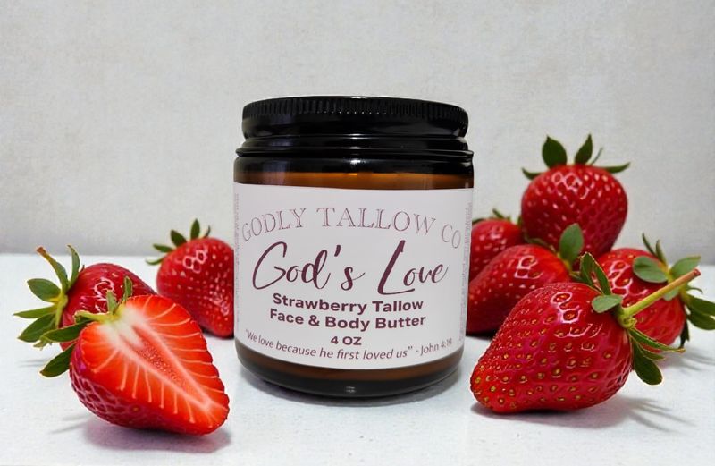God's Love Strawberry Tallow Butter