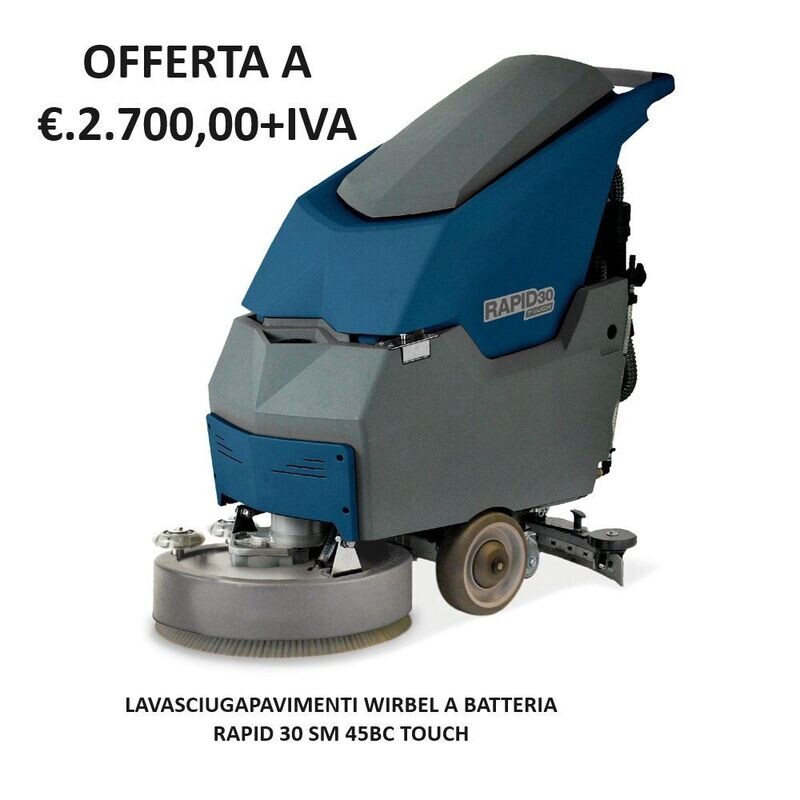 LAVASCIUGAPAVIMENTI A BATTERIA WIRBEL
RAPID 30 SM 45BC TOUCH