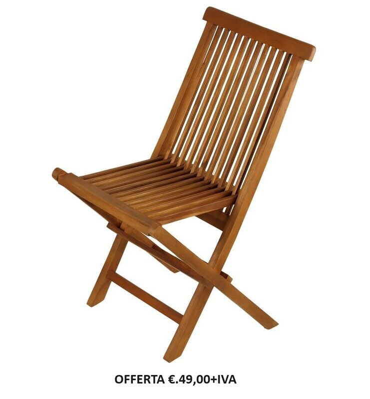 SEDIE IN TEAK MARINO IN OFFERTA