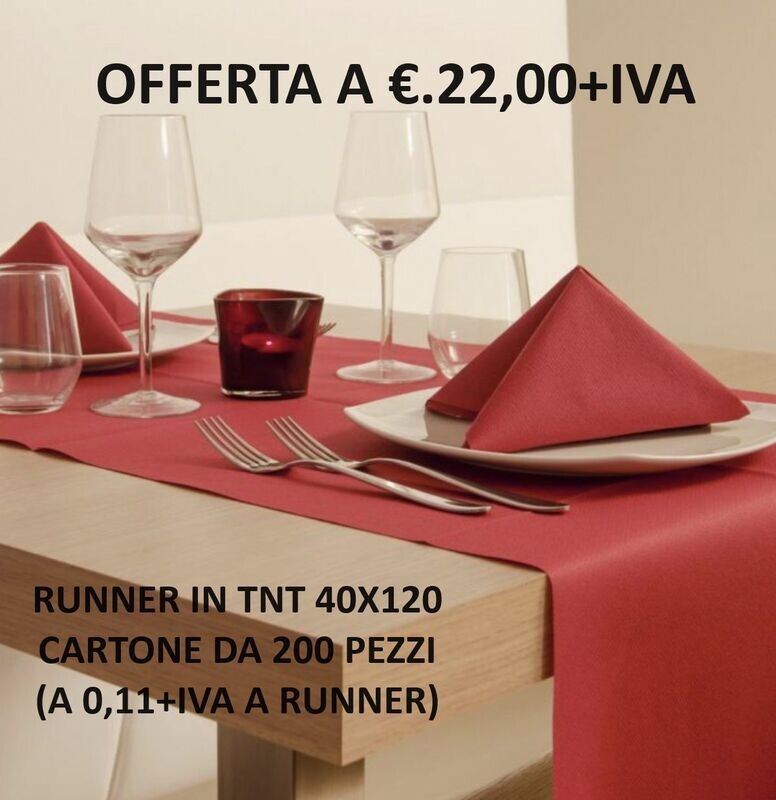 RUNNER TNT 40X120 BOX 200PEZZI