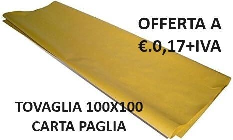 TOVAGLIA 100X100 CARTA PAGLIA
