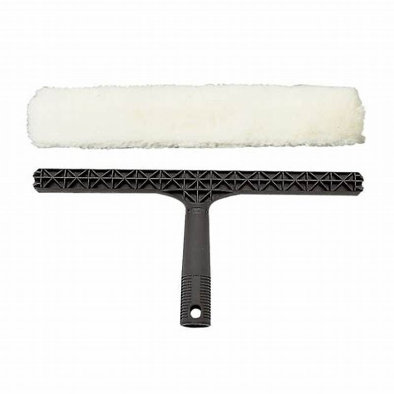 Vello Lavavetro In Microfibra Con Supporto Fisso | 25 Cm | Bianco | Pulizia Vetri Professionale - 5