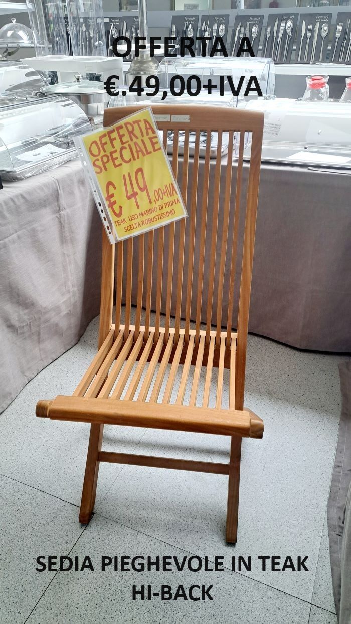 SEDIE IN TEAK MARINO IN OFFERTA
