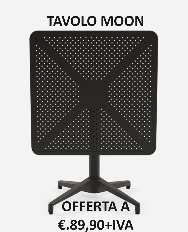 TAVOLO MOON PIEGHEVOLE  70X70 CM BIANCO