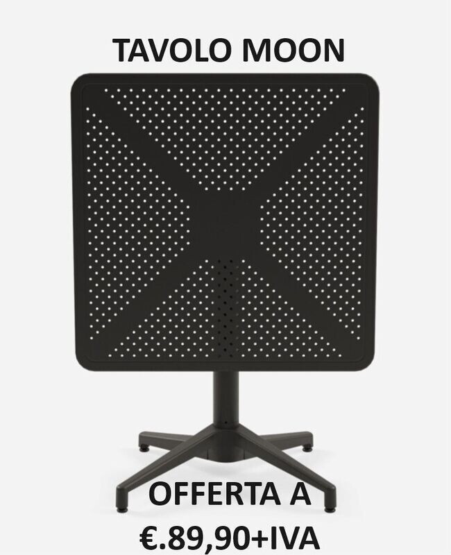 TAVOLO MOON PIEGHEVOLE  70X70 CM BIANCO