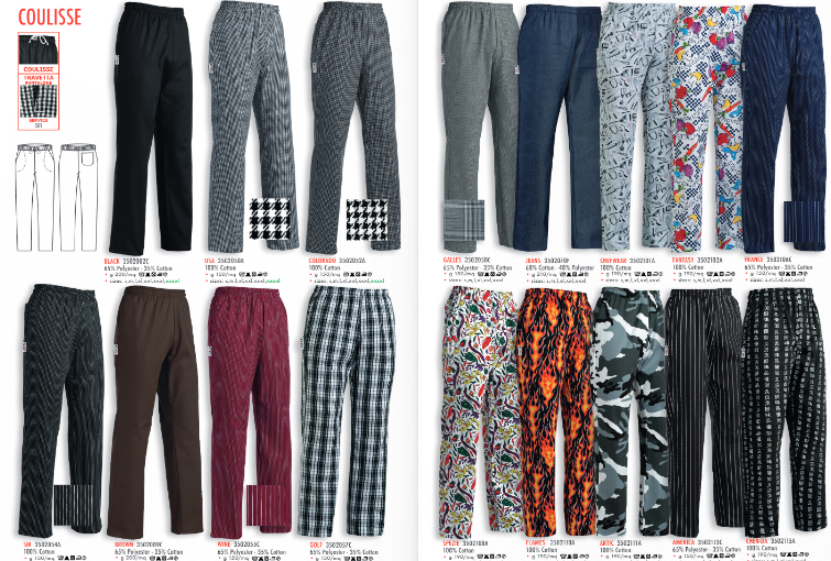 PANTALONI DA CUOCO UNISEX