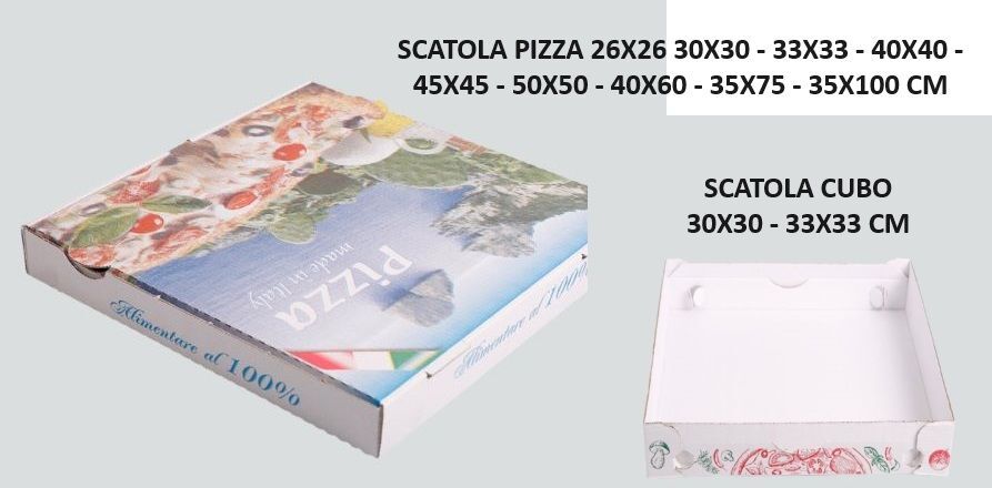 SCATOLE IN CARTONE PER L'ASPORTO