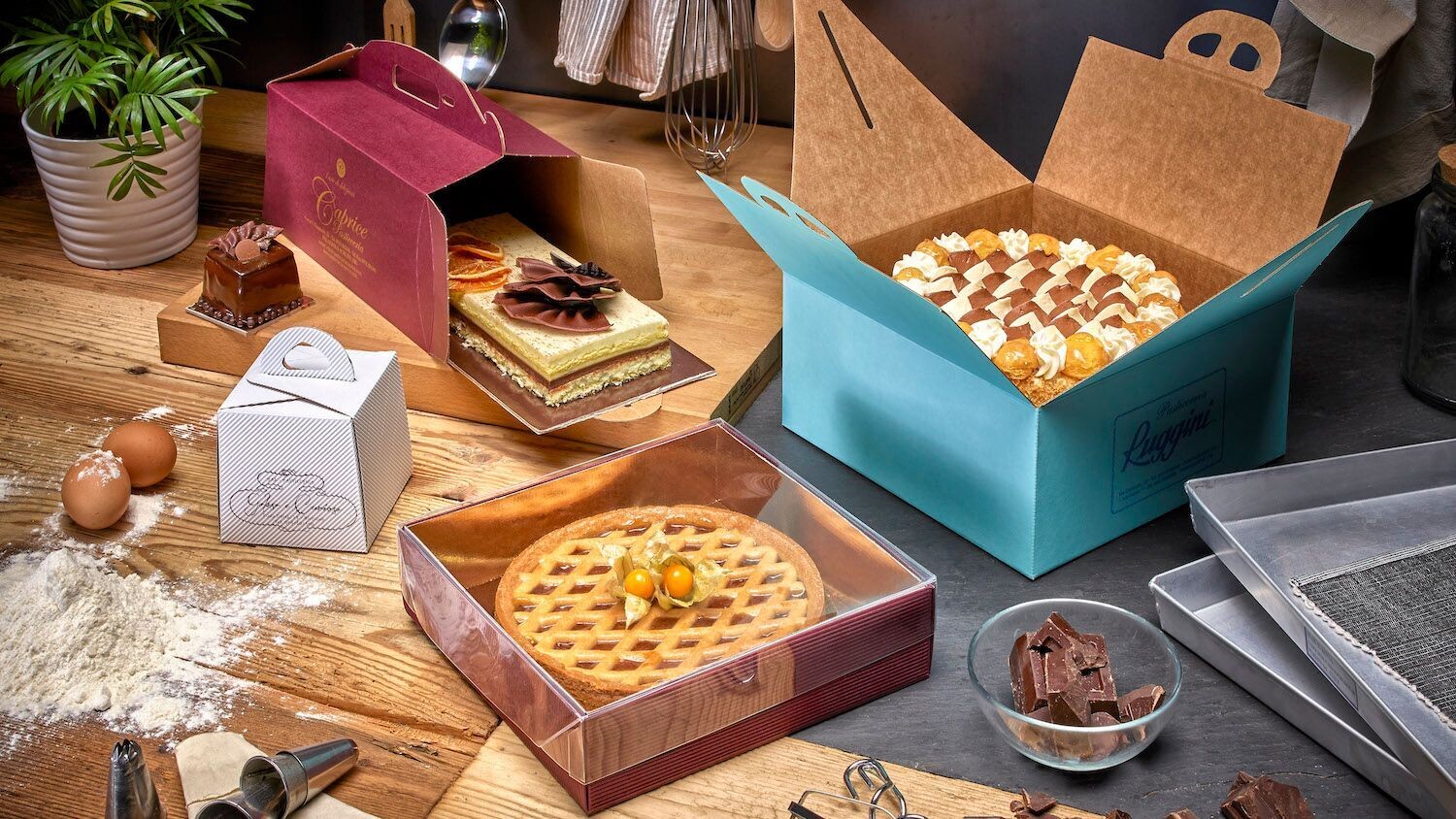 SOLUZIONI VARIE PER L'ASPORTO DI DOLCI E TORTE