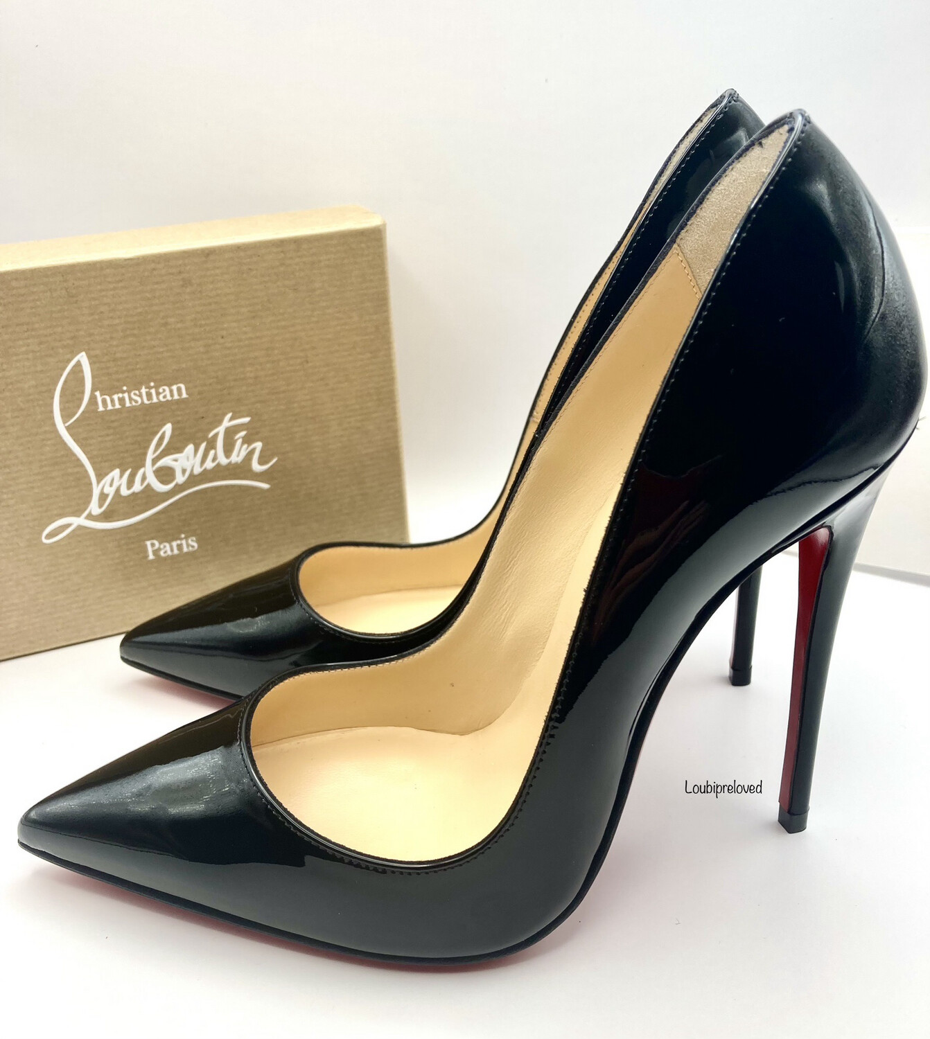 Christian Louboutin So Kate 120 Black Patent Calf UK 3 (EUR 36)