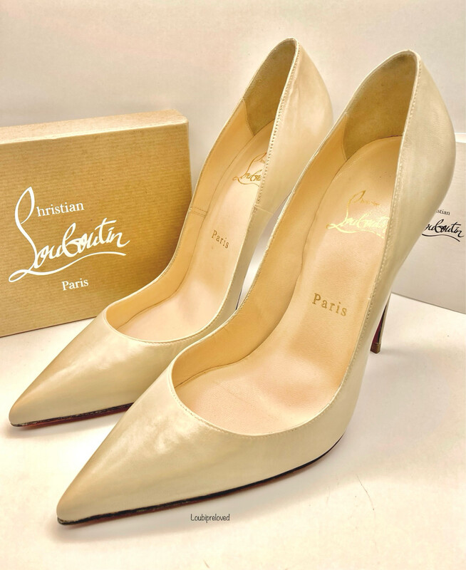 Christian Louboutin So Kate 120 Blush Leather Calf UK 5.5 EU 38.5