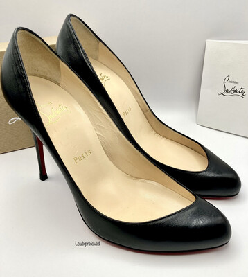 Christian Louboutin Corneille 100 Black leather Calf UK 5 (EU 38)