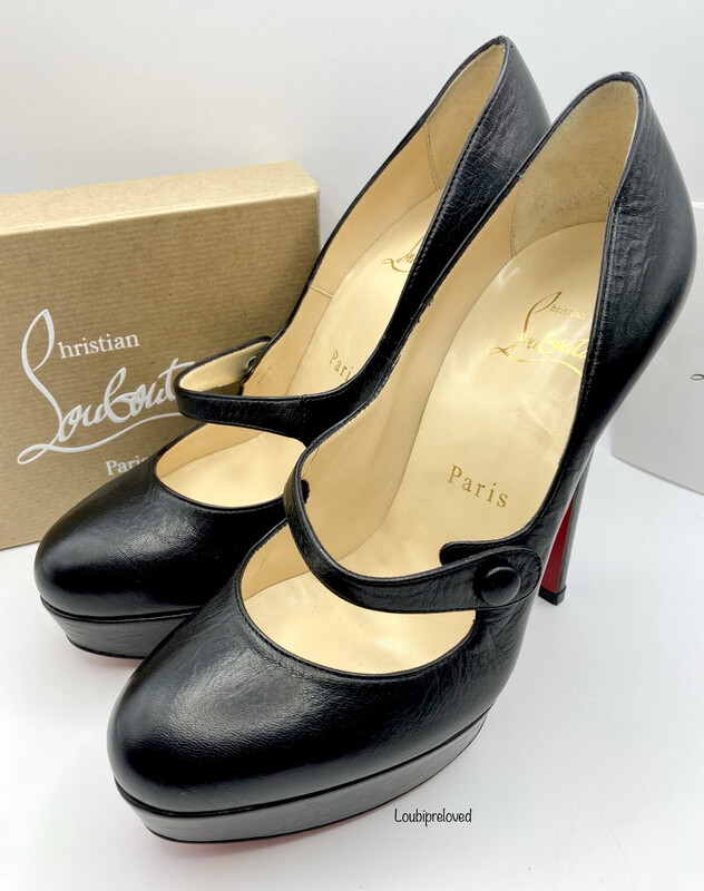 Christian louboutin patent leather platform pumps sale