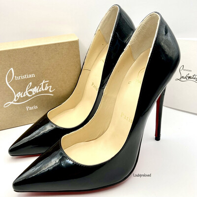 Christian Louboutin Pigalle 120 Black Patent Calf UK 5 (EU 38)