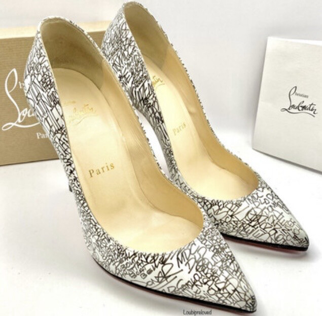 Christian Louboutin Pigalle 100 Ltd Edition Caligraf Print UK 3 (EU 36)